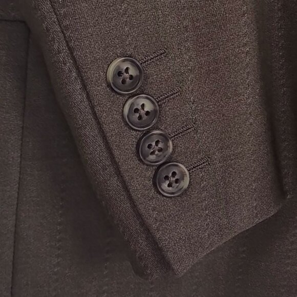 Vintage Ermenegildo Zegna Super 100's Wool 3 Button Sport Coat Blazer 40R - Picture 9 of 13